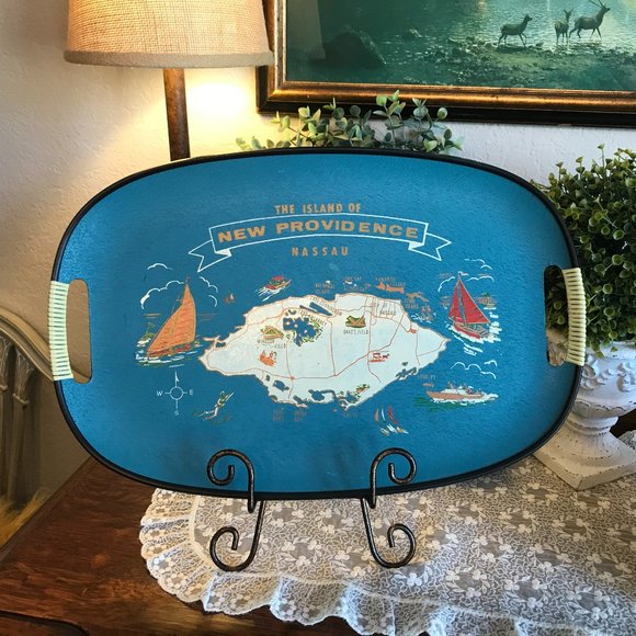 Vintage Other - vintage MCM 1960's tray  New Providence Nassau